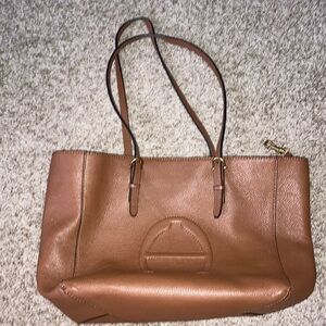 Brown tote bag